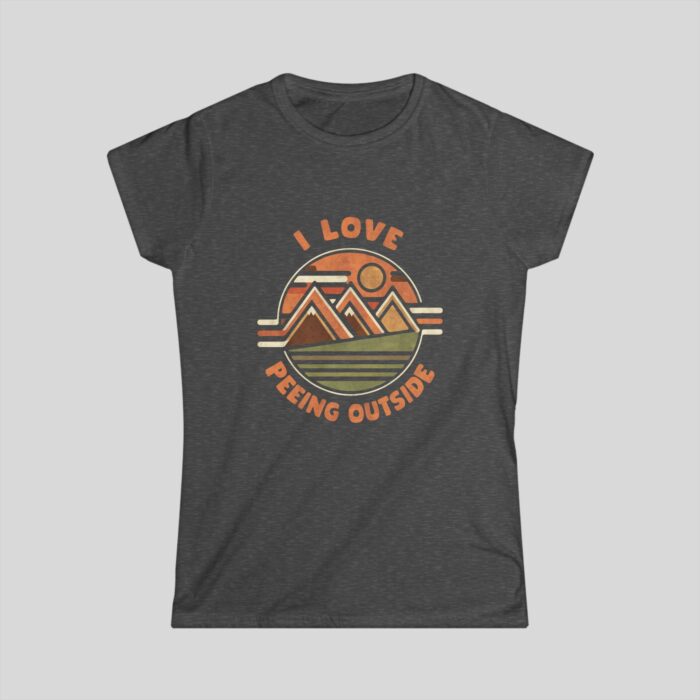 Funny Camping Shirt for Women - "I Love Peeing Outside" Outdoors Graphic Tee - Image 5