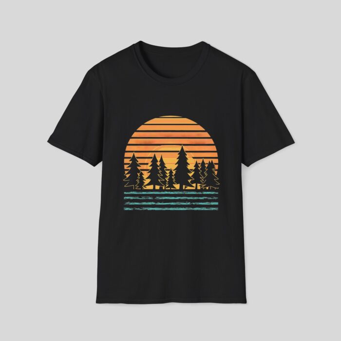 Retro Sunset Trees - Image 3