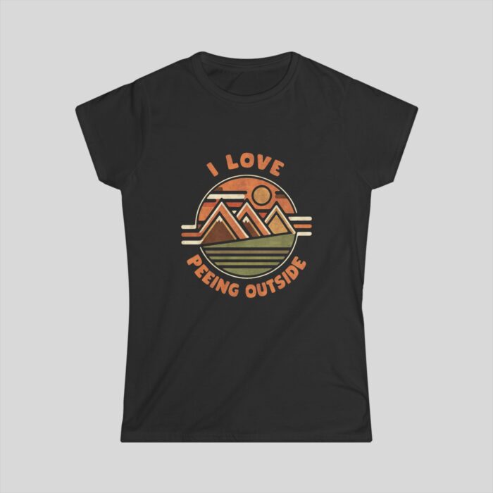 Funny Camping Shirt for Women - "I Love Peeing Outside" Outdoors Graphic Tee - Image 6