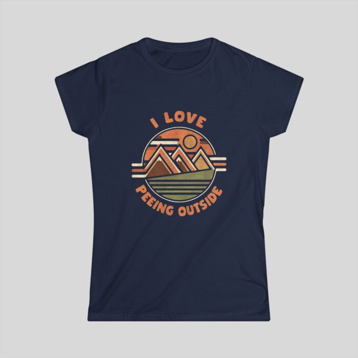 Funny Camping Shirt for Women - "I Love Peeing Outside" Outdoors Graphic Tee - Image 4