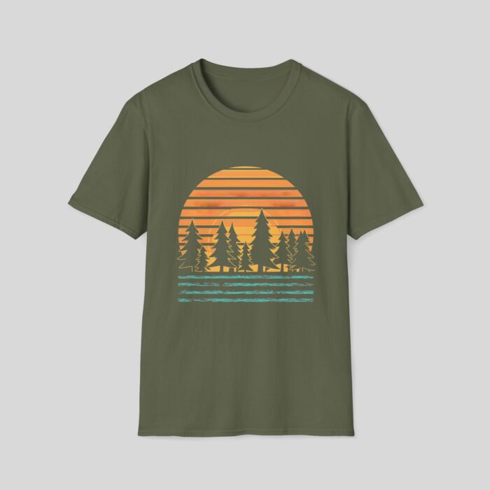 Retro Sunset Trees - Image 4