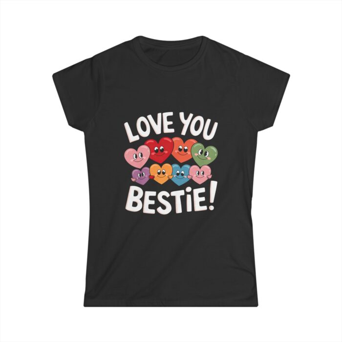 Love You Bestie Women's T-Shirt | Valentine's Day Shirt for Friends | Cute Best Friend Gift Tee - Image 2