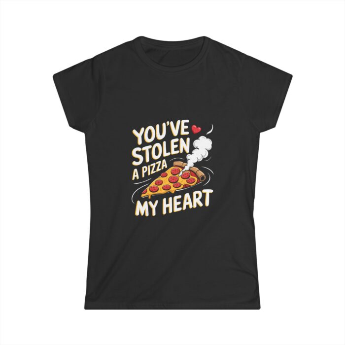 You've Stolen a Pizza My Heart Women's T-Shirt | Funny Foodie Valentine Shirt | Cute Romantic Gift Tee - Image 6