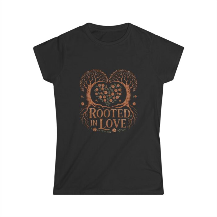 Rooted in Love Women's T-Shirt | Romantic Tree Heart Design Shirt | Valentine's Day Gift Tee - Image 4