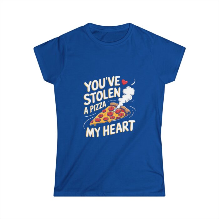 You've Stolen a Pizza My Heart Women's T-Shirt | Funny Foodie Valentine Shirt | Cute Romantic Gift Tee - Image 3