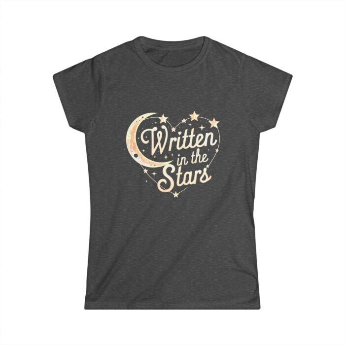 Written in the Stars Women's T-Shirt | Romantic Moon and Stars Design | Valentine's Day Gift Tee - Image 3