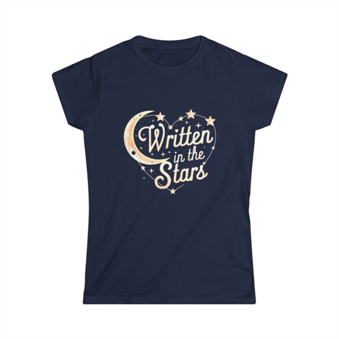 Written in the Stars Women's T-Shirt | Romantic Moon and Stars Design | Valentine's Day Gift Tee - Image 6