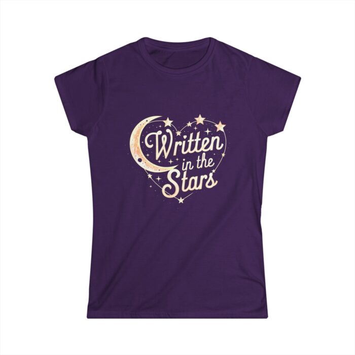 Written in the Stars Women's T-Shirt | Romantic Moon and Stars Design | Valentine's Day Gift Tee - Image 5