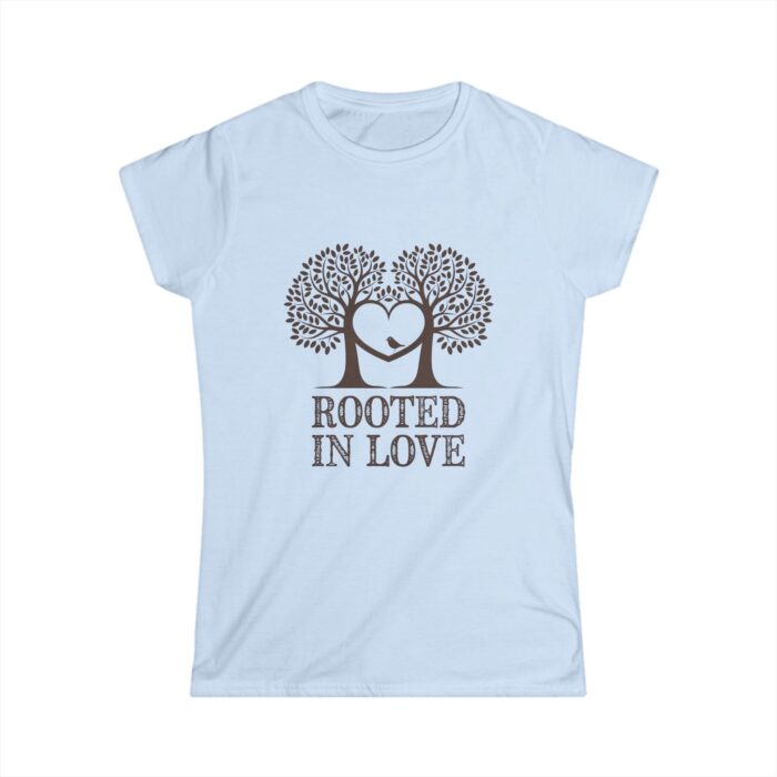 Rooted in Love Women's T-Shirt | Romantic Valentine's Day Shirt | Tree Heart Design Gift Tee - Image 3