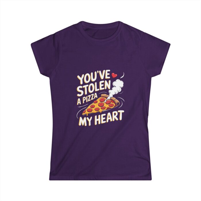 You've Stolen a Pizza My Heart Women's T-Shirt | Funny Foodie Valentine Shirt | Cute Romantic Gift Tee - Image 5