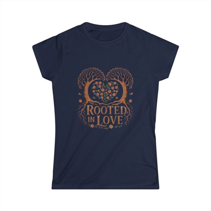 Rooted in Love Women's T-Shirt | Romantic Tree Heart Design Shirt | Valentine's Day Gift Tee - Image 2