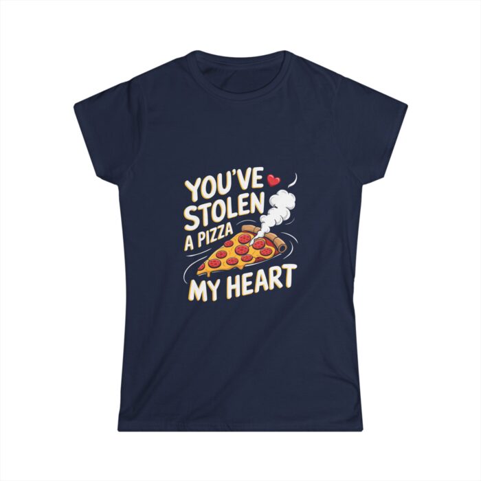 You've Stolen a Pizza My Heart Women's T-Shirt | Funny Foodie Valentine Shirt | Cute Romantic Gift Tee - Image 4