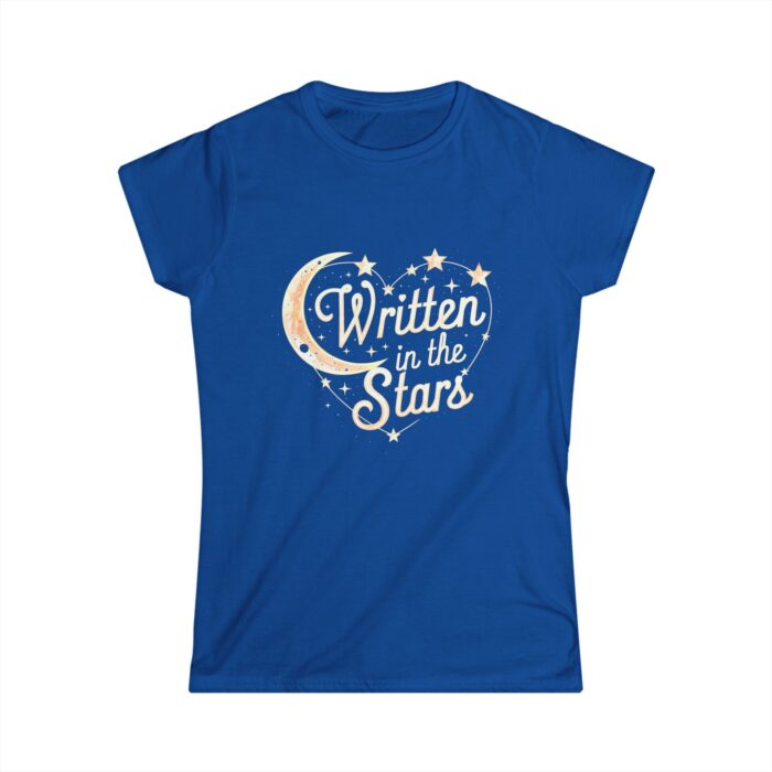 Written in the Stars Women's T-Shirt | Romantic Moon and Stars Design | Valentine's Day Gift Tee - Image 4