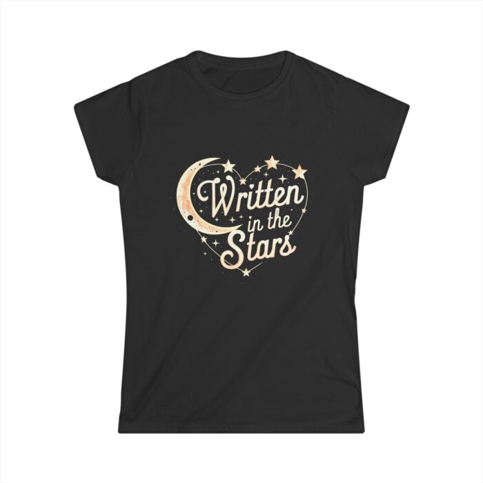 Written in the Stars Women's T-Shirt | Romantic Moon and Stars Design | Valentine's Day Gift Tee - Image 2